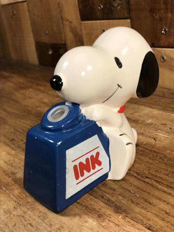 Peanuts Snoopy Ink Ceramic Pen Stand スヌーピー ビンテージ ペン