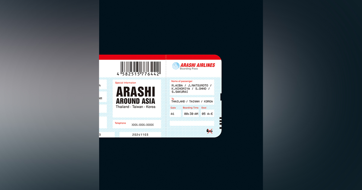 ARASHI AROUND ASIA Thailand-Taiwan-Korea｜嵐｜Storm Labels
