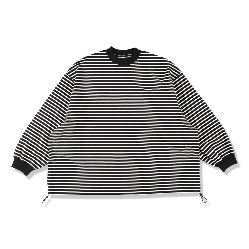 BALLOON STRIPES LONG SLEEVE T SHIRT | is-ness online shop