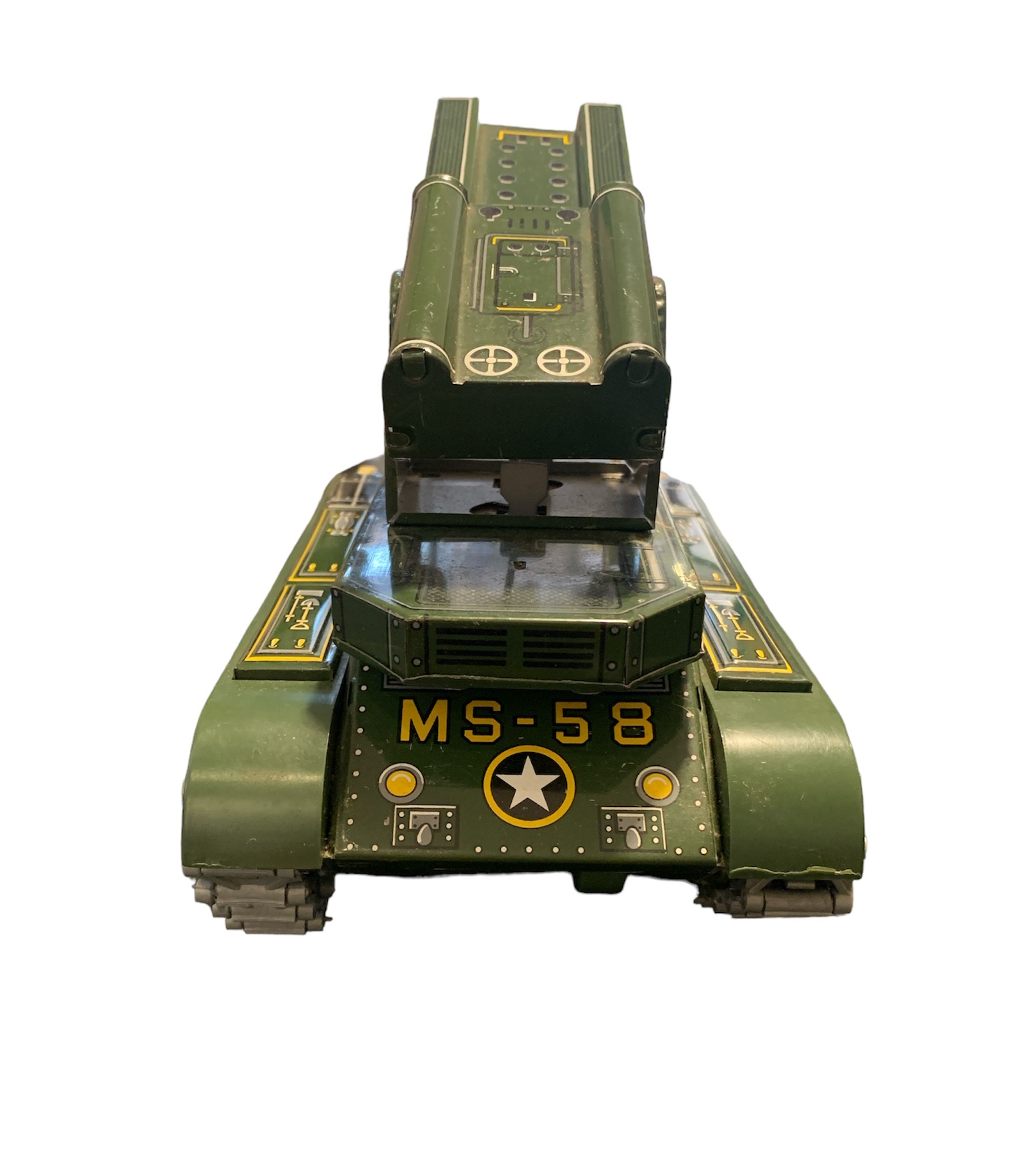 増田屋 MS-58 MISSLE TANK 3458 ブリキ戦車 昭和レトロ ビンテージTOY