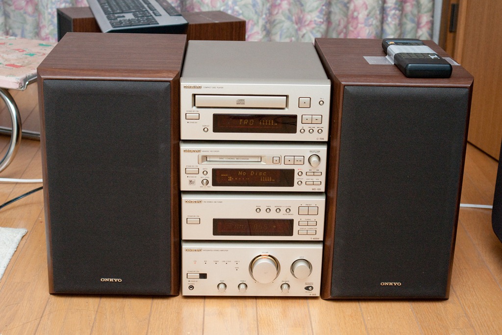 ONKYO INTEC205 (A-905,C-705,MD-105,T-405X,PS-A77)のジャンクセット