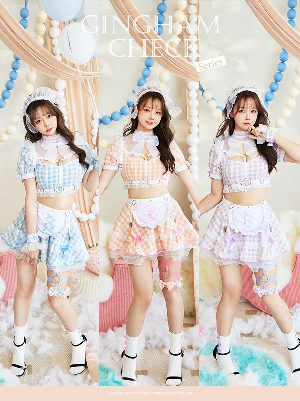 即日発送】ハーネスポップギンガムチェックメイド【マリームーン