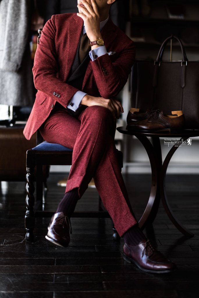 ボルドースーツ時々、コーデュロイジャケット Ermenegildo Zegna