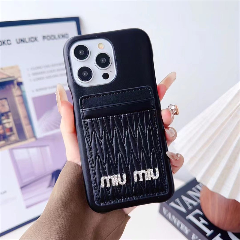 miumiu スマホケース iphone16ケース ブランド レディース ミュウ