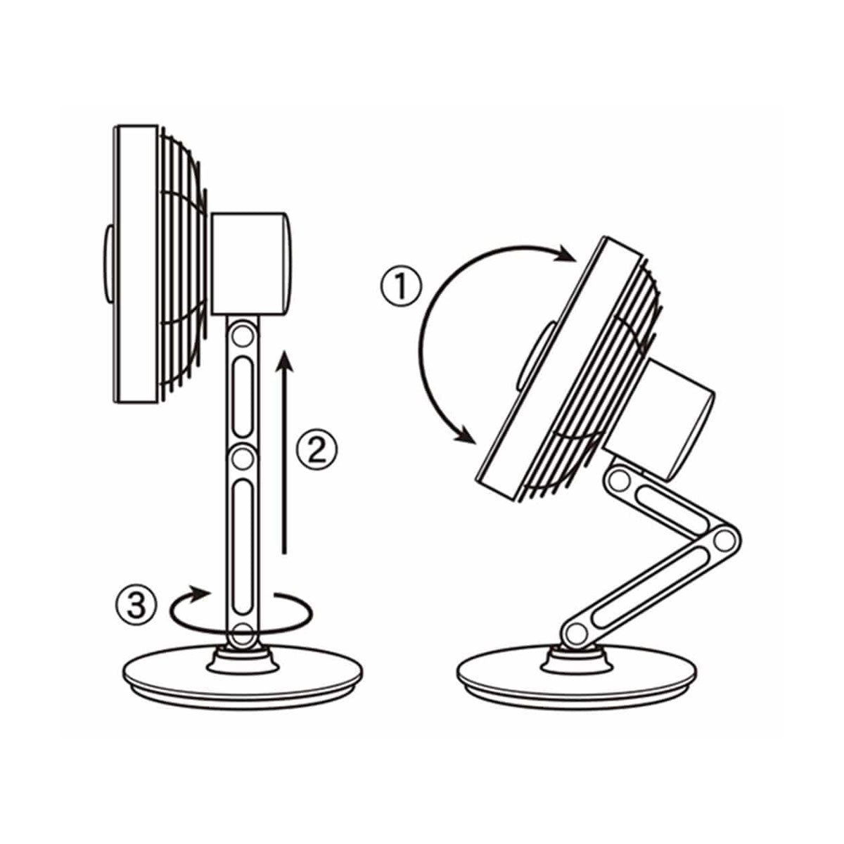 Dulton Swing Arm Desk Fan | Sumu Goods