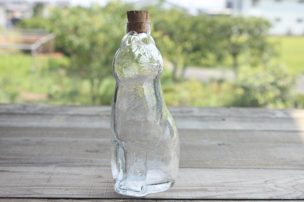 ヴィンテージLisa Larson リサ・ラーソン ROYAL KRONAネコ ガラスボトル