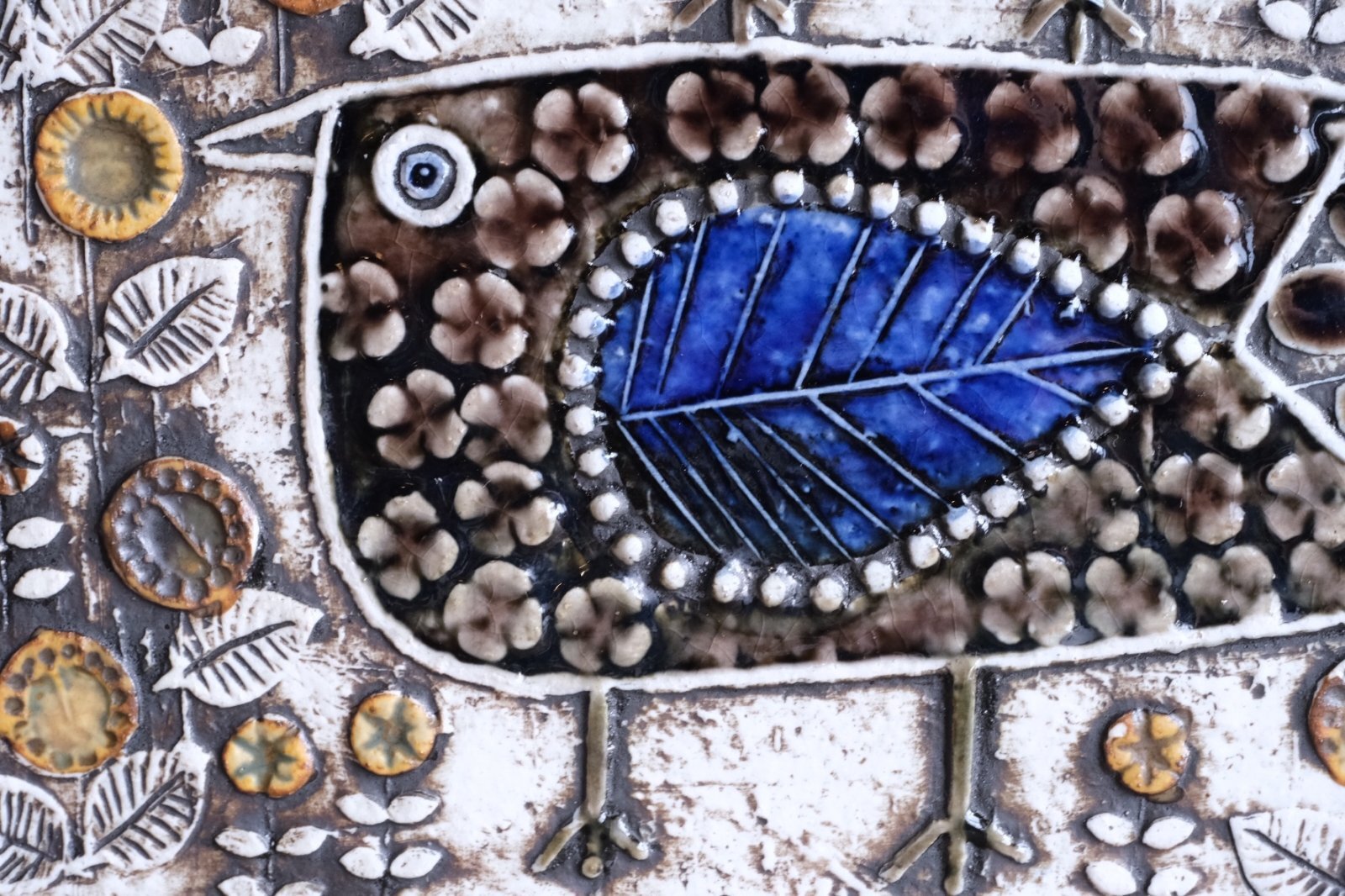 Lisa Larson/リサ・ラーソン/ビンテージ/UNIK Fagler/小鳥陶板