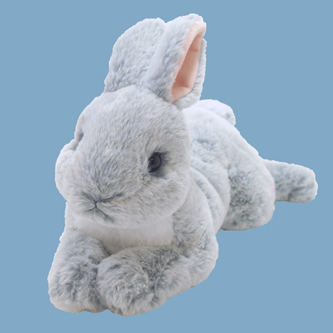 ひざうさぎ GY ぬいぐるみ (S) - サンレモン