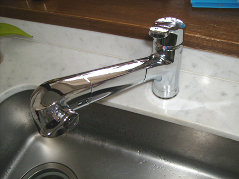 リクシルオールインワン浄水栓 JF-6450SX(JW)の設置 No.584