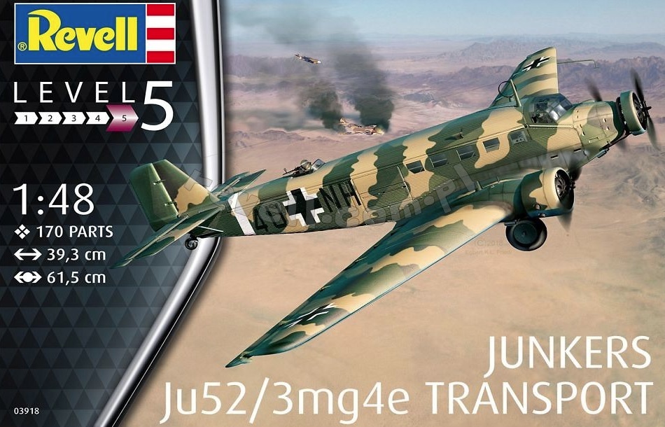 Junkers Ju52/3mg4e Transport Revell 03918
