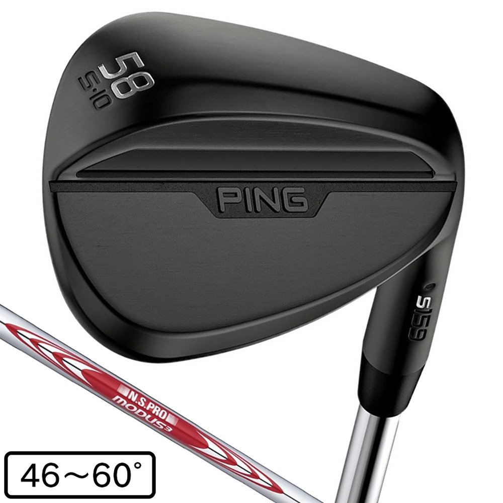 ピン（PING）（メンズ）s159 MIDNIGHT ウェッジ(48S、ロフト48度)N.S.