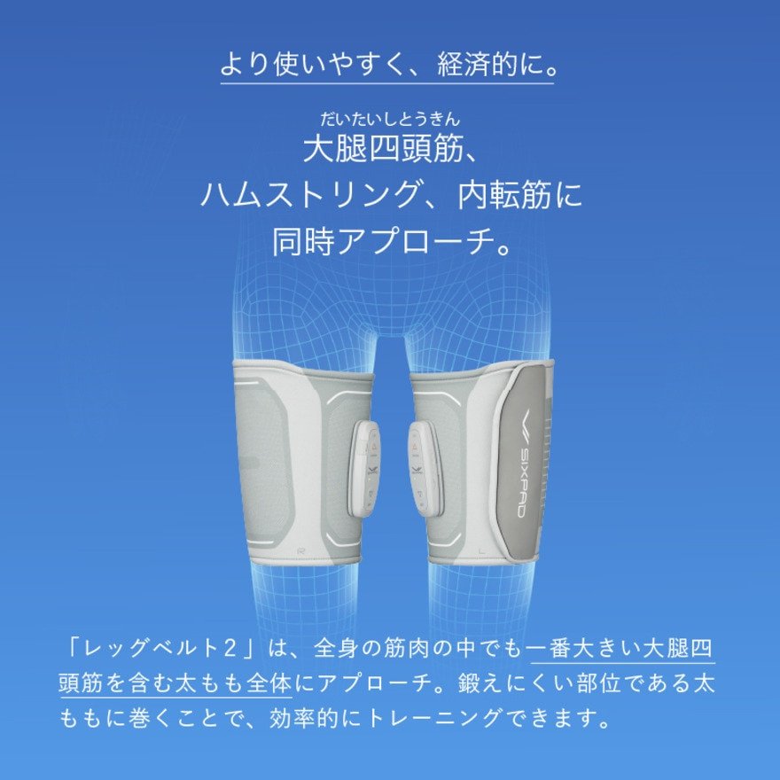 シックスパッド（SIXPAD）（メンズ、レディース）レッグベルト2 S-M