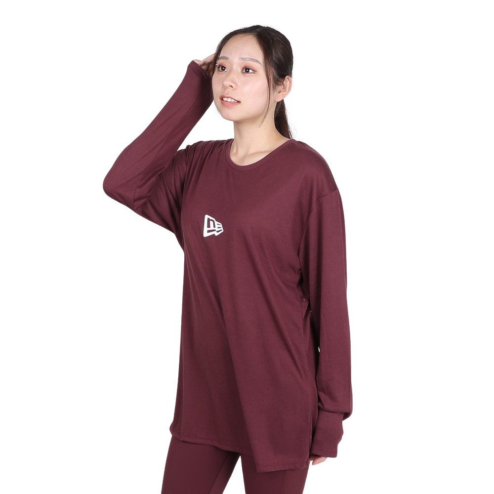ニューエラ（NEW ERA）（レディース）長袖 ロングレングス Tシャツ