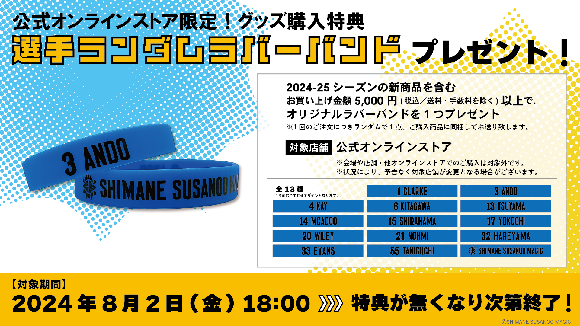 グッズ情報】8/2(金)新商品発売について | 島根スサノオマジック