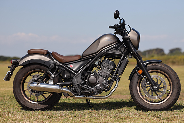 23-レブル250/S Edition/Eクラッチ｜POWERBOXサイレンサー ブラック