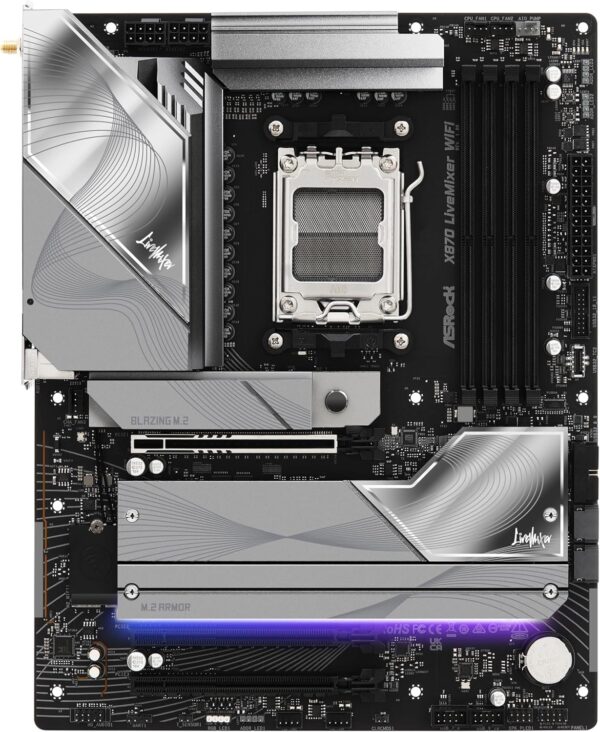 ASRock X870 LiveMixer WiFi — 25のUSBポートで究極の接続性を実現！