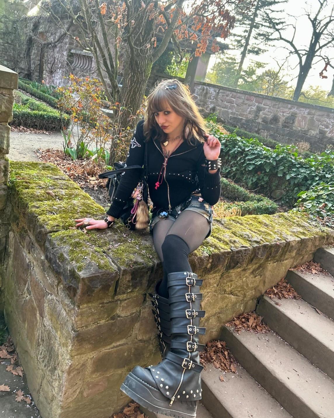 取り寄せ]STOMP-223 / 厚底ブーツ【DEMONIA】 | Spider Rock Web