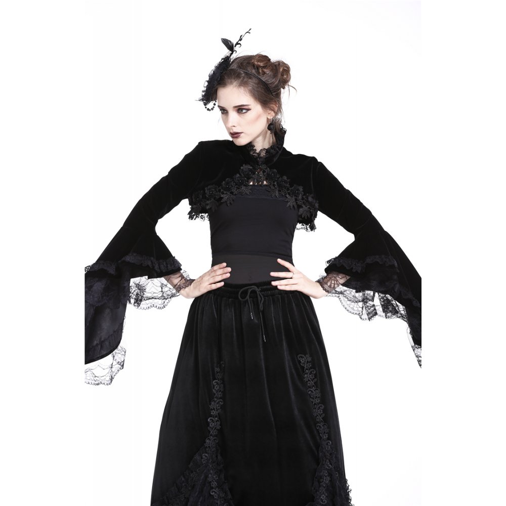 Gorgeous gothic horn sleeve velvet capelet / ボレロ【DARK IN LOVE