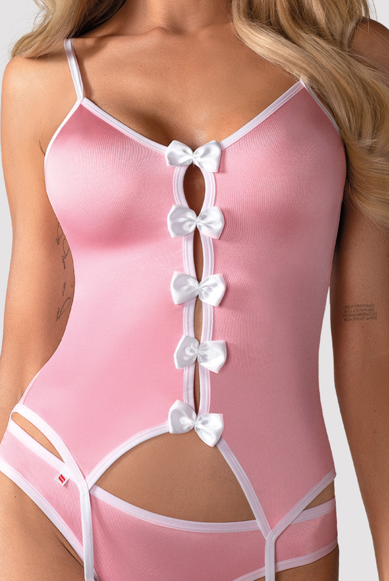 Bunny suit pink | バニーガールコスチューム風ランジェリー4点セット