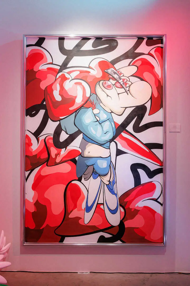 千賀健永が手がけたキャラクターアート「FiNGAiSM」の絵画 - スポニチ