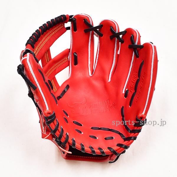 和牛JB 硬式用 JB-J005 内野手用 パワーオレンジ 黒紐 ジュニア用 硬式