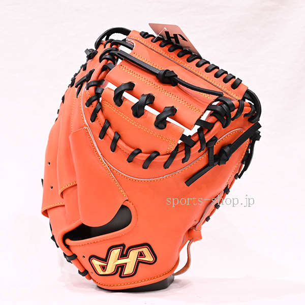 ハタケヤマ キャッチャーミット TH-M8VASB Vオレンジ M8型 軟式用 捕手