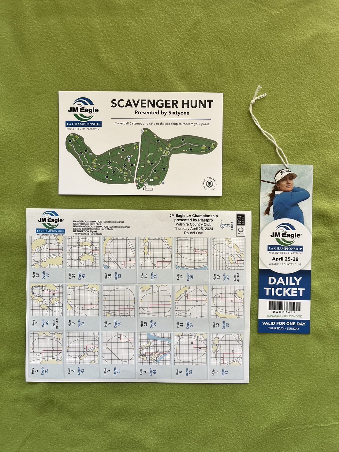 2024 JE Eagle LA Open LPGA15選手直筆サイン ウィルシャーカントリー