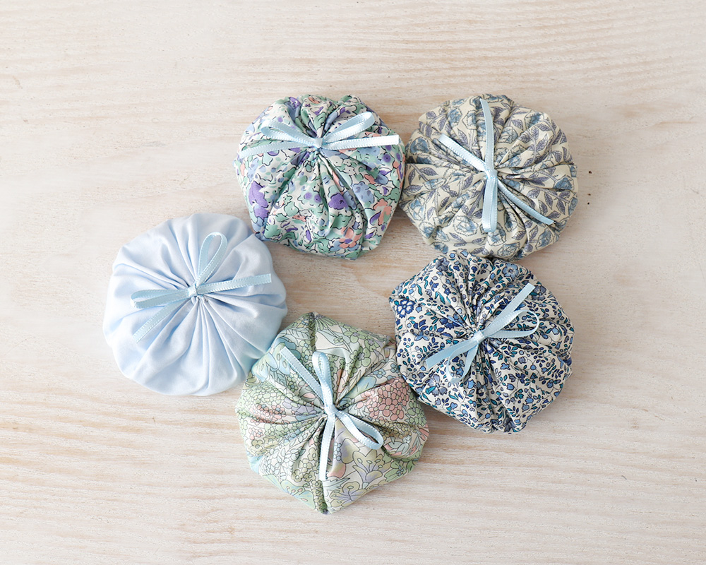 ☆Liberty リボンのお手玉キット ベイビーブルー [M便 1/1]の通販