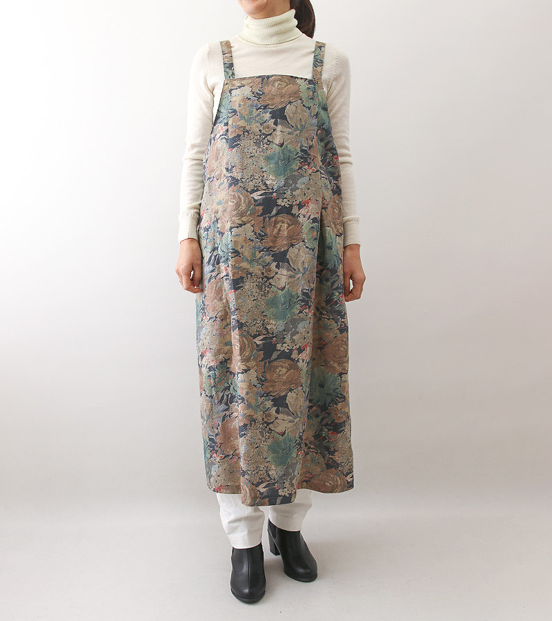 実物大型紙【No.737】タック入りのジャンパースカートにもなるエプロン