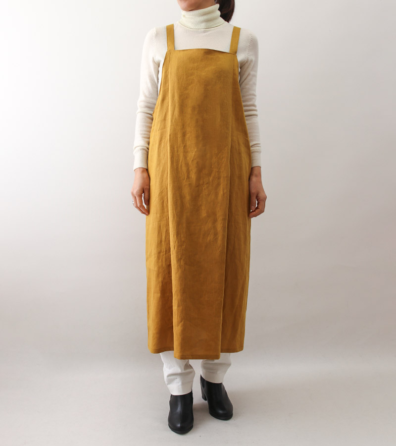 実物大型紙【No.737】タック入りのジャンパースカートにもなるエプロン