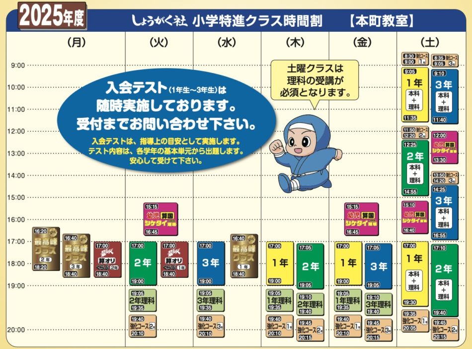 小学部】最レベ小学生特進クラス