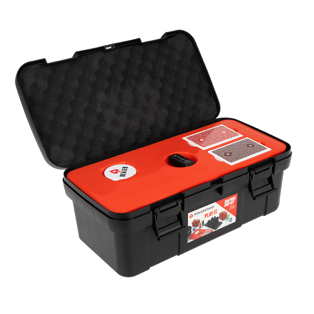 POKERSTARS 300 PIECE ON-THE-GO CHIP SET.