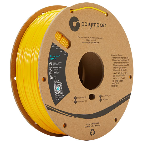 PolyLite PETG フィラメント3巻セットPolymaker社製3Dプリンター