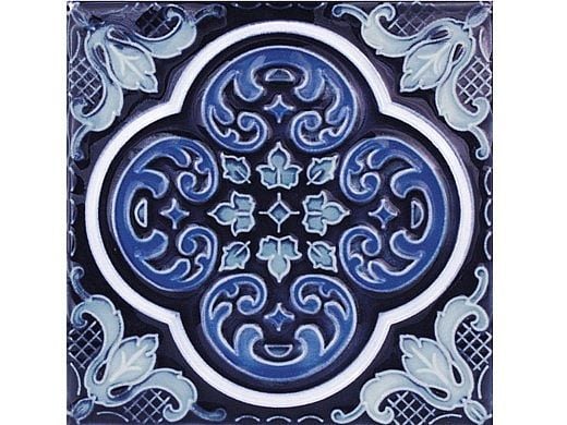 National Pool Tile Casablanca 6x6 Deco Series | Cobalt Ocean