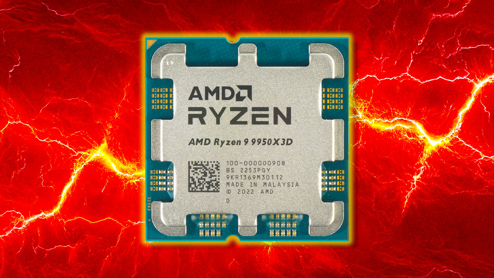 AMD Ryzen 9 9950X3D clock speed reportedly beats 9800X3D, but with
