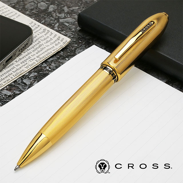 CROSS（クロス） ボールペン ピアレス125 23金ゴールドプレート | ペン