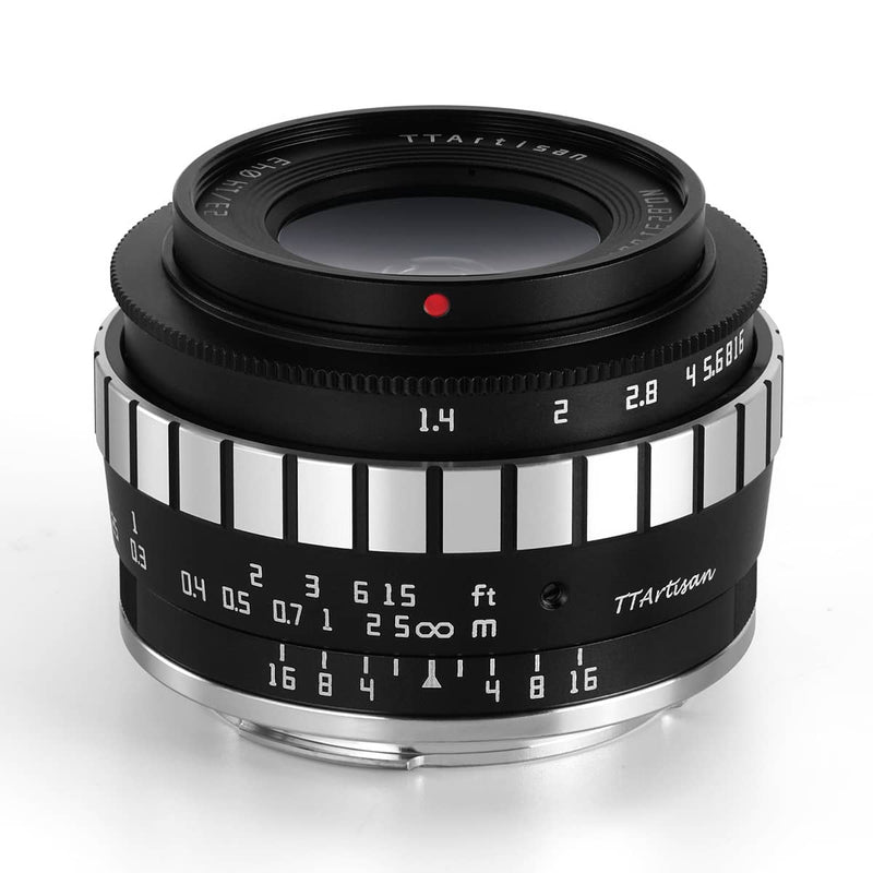 TTArtisan 23mm F1.4 Lens with Lens Hood for Fuji, Nikon, Sony and