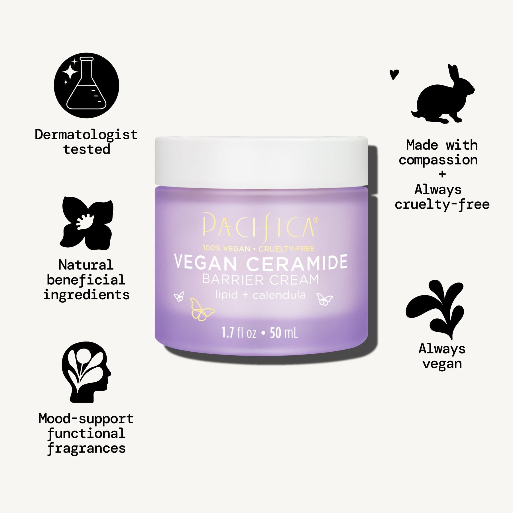 Vegan Ceramide Barrier Face Cream