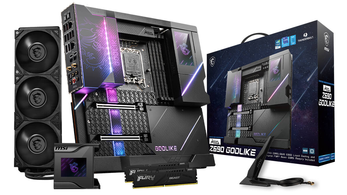 水冷クーラーとDDR5メモリセットの超ハイエンドマザーボード MSI MEG