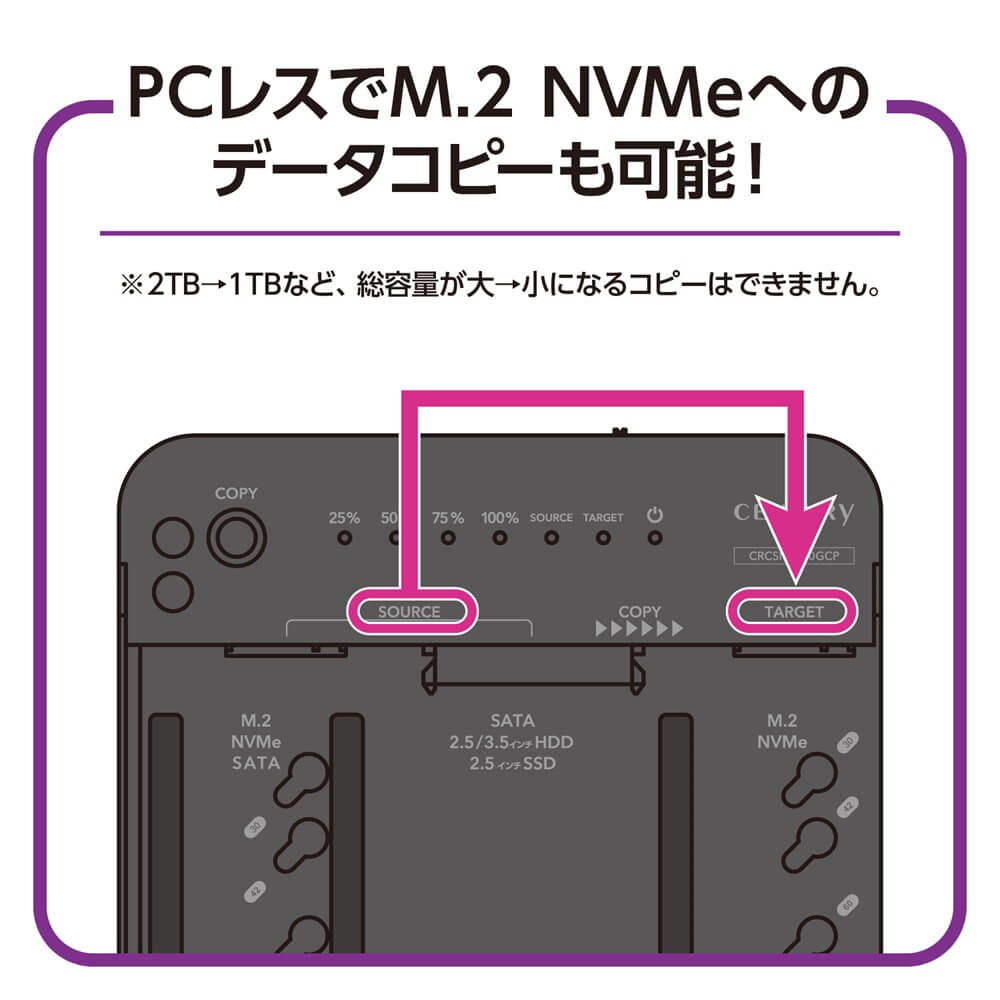 CENTURY 裸族のどれでもステーション&クローン(CRCSNSU10GCP