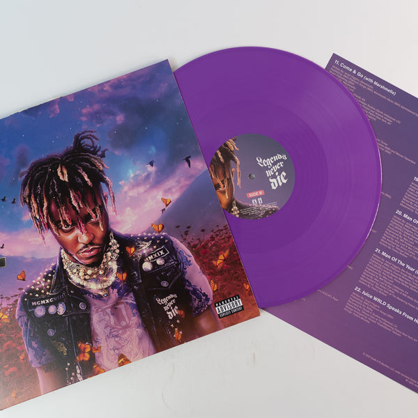 Juice WRLD - Legends Never Die on Grade A Productions Limited Purple V