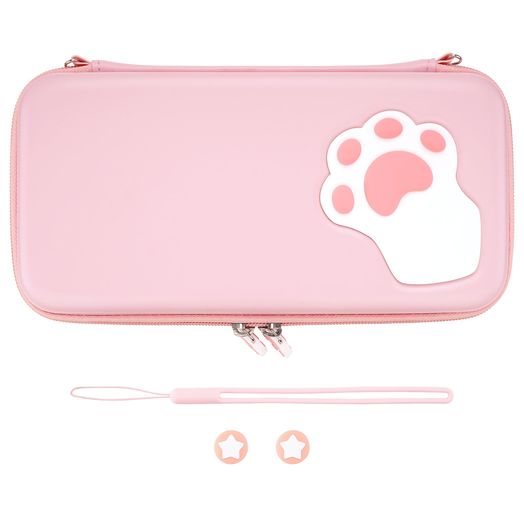 PlayVital Nintendo Switch Lite Travel Bag Carrying Case - Cat Paw