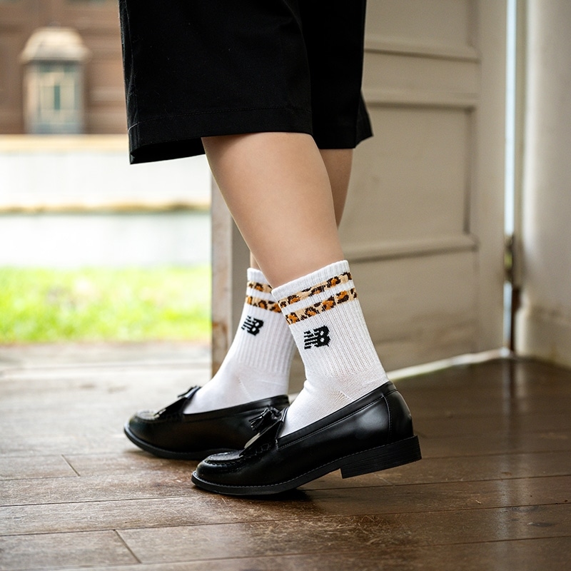 New Balance ニューバランス レオパードソックス 3足セット: 通常