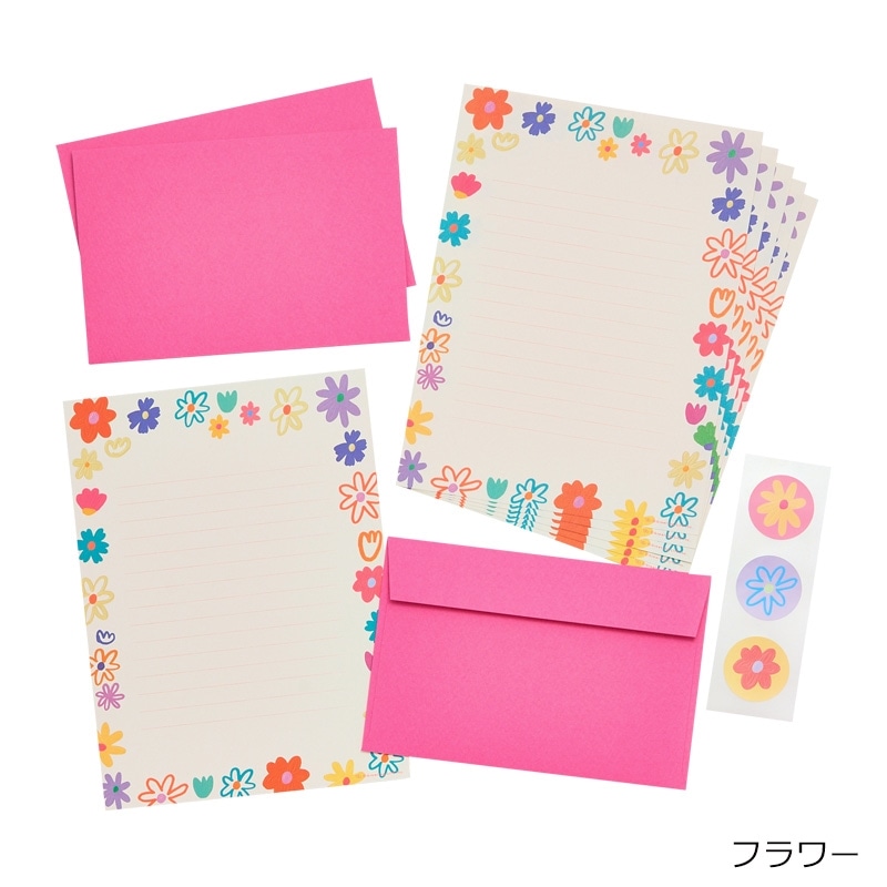 Chic シック レターセット(フラワー): 通常| プラザオンラインストア