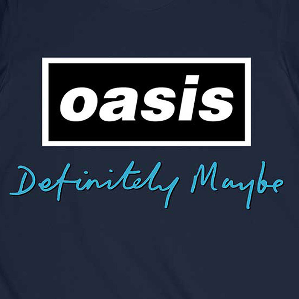 OASIS オアシス (結成 35周年 ) - Definitely Maybe Text Logo / T