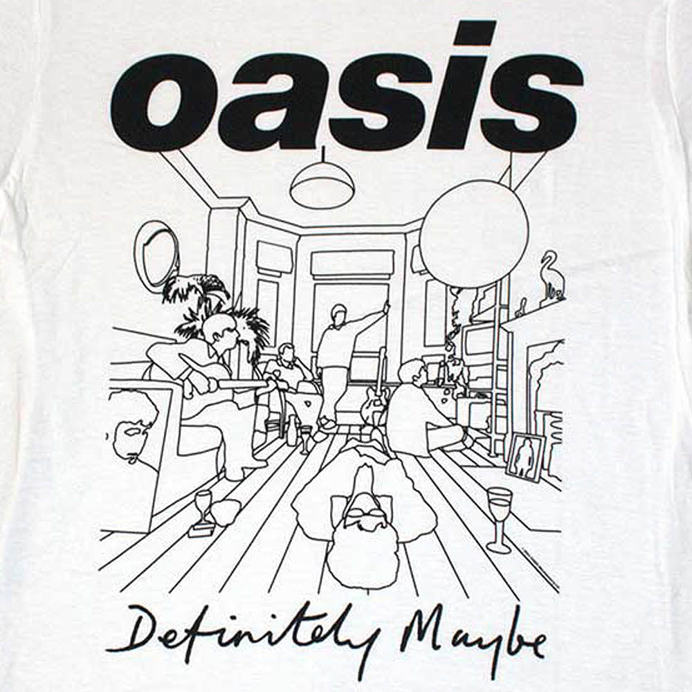OASIS オアシス (結成 35周年 ) - Definitely Maybe Line Drawing / T