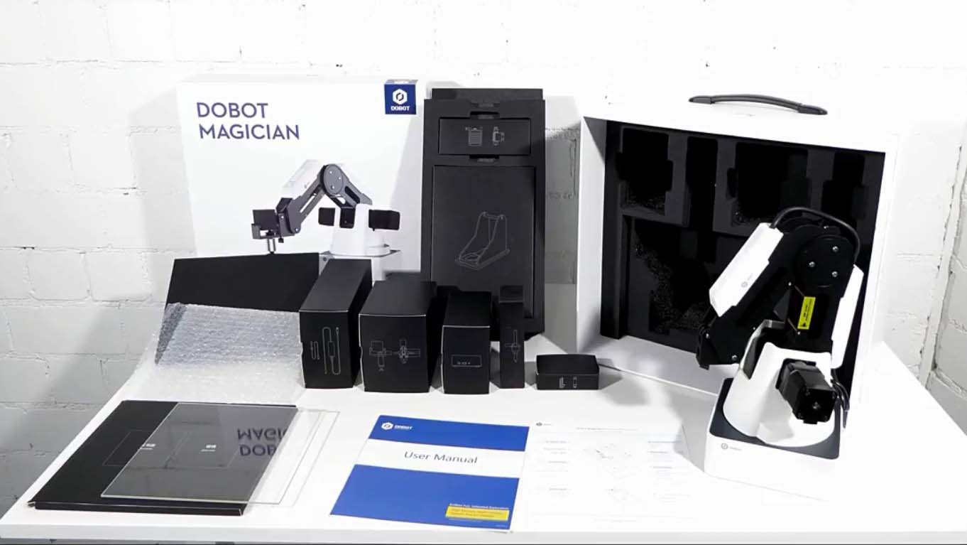 ロボットアーム はじめの一歩 箱を開いて Dobot Magicianを触ってみよう！