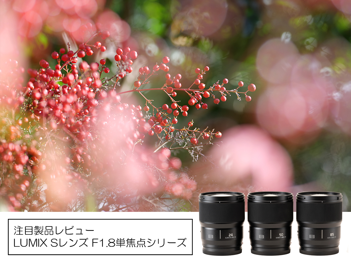 パナソニック、LUMIX Sレンズ「F1.8単焦点シリーズ」特別レビュー (1/4