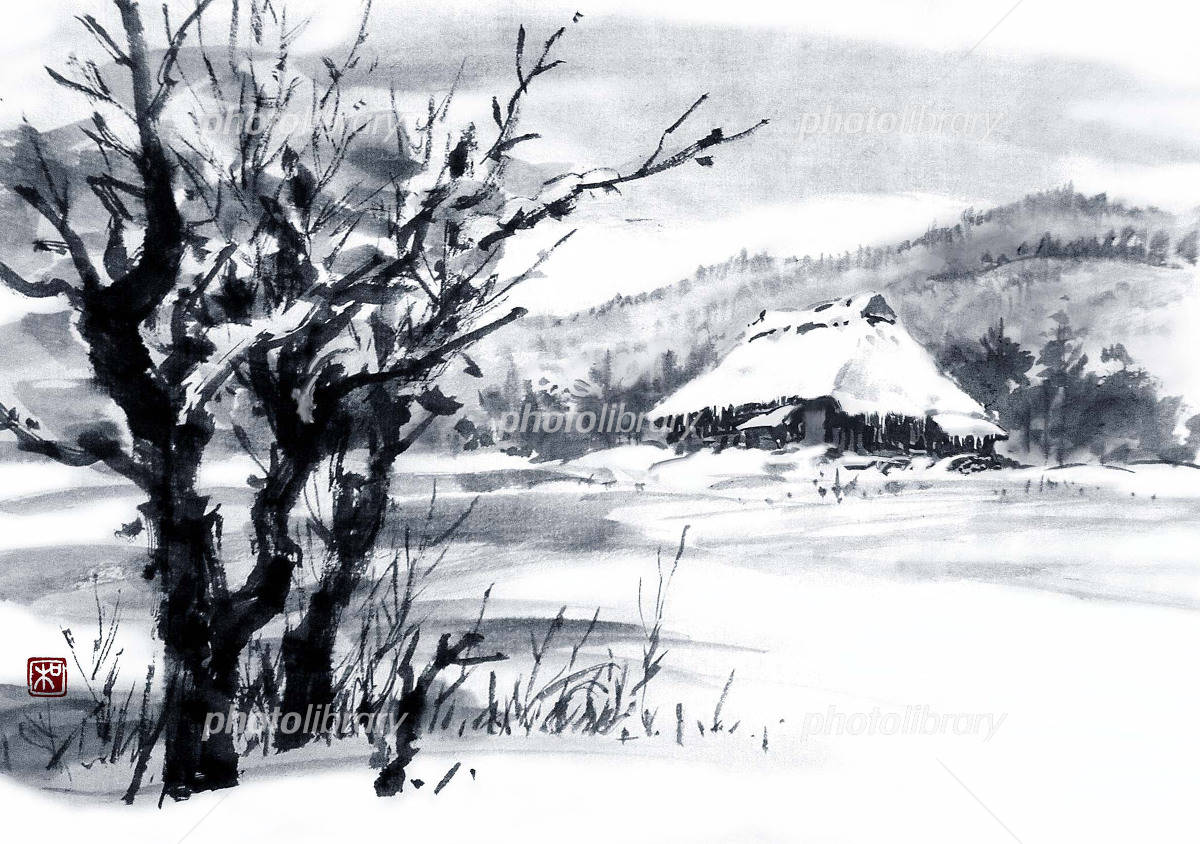 雪民家 イラスト素材 [958710] - フォトライブラリー