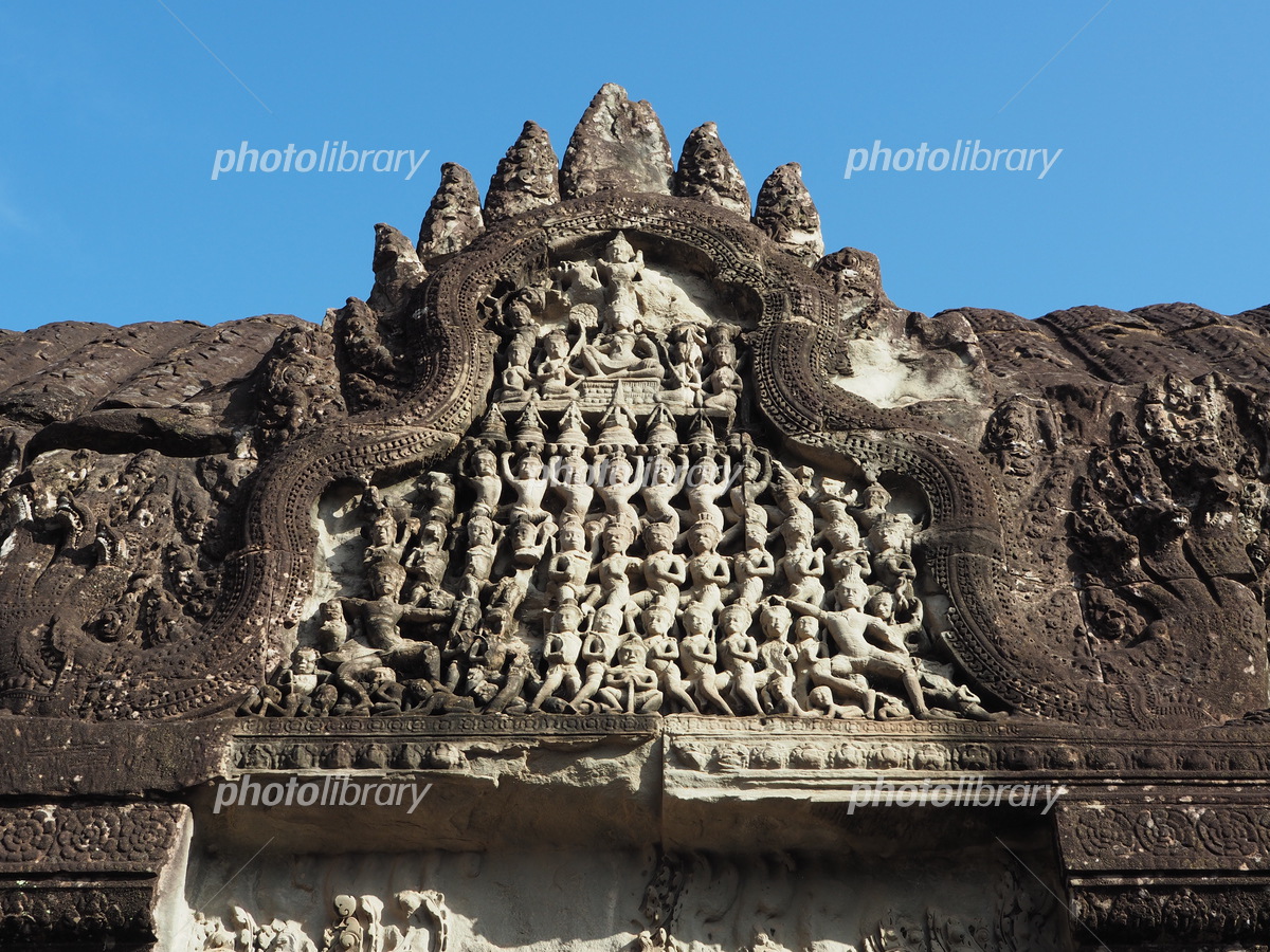 アンコールワットの彫刻 写真素材 [5519868] - フォトライブラリー